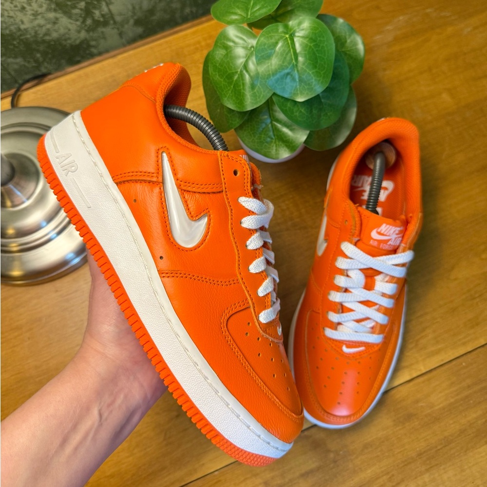 New Nike Air Force 1 Low Retro Jewel Color Of The Month Safety Orange M6.5 W8